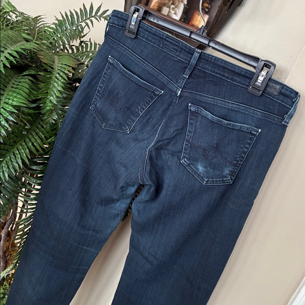 AG Adriano Goldschmied The Stevie Ankle Slim Straight Ankle Jeans Dark Blue Wash - Picture 11 of 16